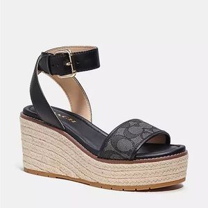 Women’s Coach Korey Espadrille In Signature Jacquard W5